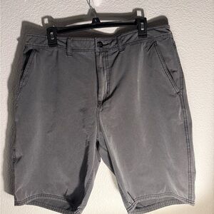Vans Men's Charcoal Flat Front Shorts Waist Size 34